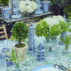 Mrs. Alice Chinoiserie Porcelain Pagoda< Year-round Decorations | Spring Decorations