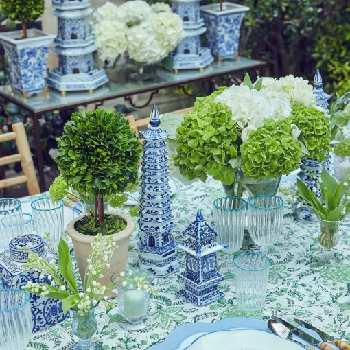 Mrs. Alice Chinoiserie Porcelain Pagoda< Year-round Decorations | Spring Decorations