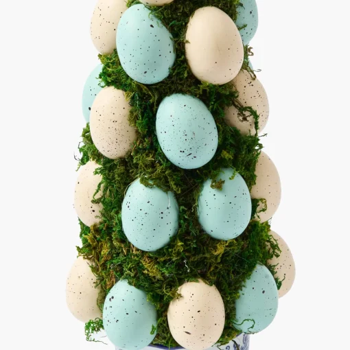 Mrs. Alice Chinoiserie Potted Easter Egg Tree (Pair)< Spring Decorations