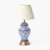 Mrs. Alice Chinoiserie Rechargeable Lamp & Cream Shade (22cm)< Rechargeable Table Lamps | For Her