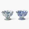 Mrs. Alice Chinoiserie Scalloped Nibble Bowls (Pair)< Summer Crockery | For Him