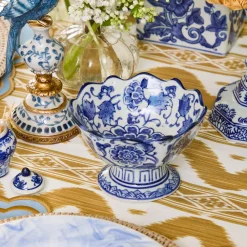 Mrs. Alice Chinoiserie Scalloped Nibble Bowls (Pair)< Summer Crockery | For Him