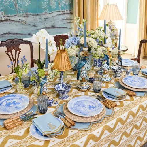 Mrs. Alice Chinoiserie Scalloped Nibble Bowls (Pair)< Summer Crockery | For Him