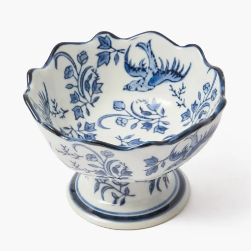 Mrs. Alice Chinoiserie Scalloped Nibble Bowls (Pair)< Summer Crockery | For Him