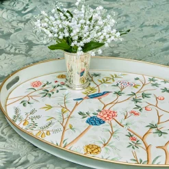 Mrs. Alice Chinoiserie Tole Oval Tray< Trays | For Her