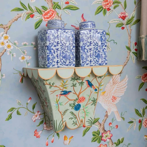 Mrs. Alice Chinoiserie Tole Wall Sconce< For Her | For The Homemaker