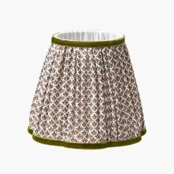Mrs. Alice Chocolate & Olive Lotus Lampshade (18cm)< Lampshades