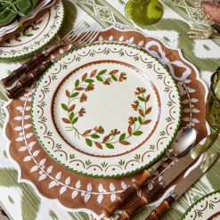 Mrs. Alice Chocolate Bow Laurel Placemats (Set of 4)< Placemats