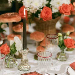 Mrs. Alice Chocolate Brown Candles (Set of 8)< Summer Candleware | Candles