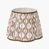 Mrs. Alice Chocolate Brown Ikat Lampshade (30cm)< Lampshades