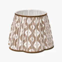 Mrs. Alice Chocolate Brown Ikat Lampshade (30cm)< Lampshades