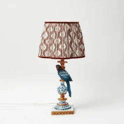 Mrs. Alice Chocolate Brown Ikat Lampshade (30cm)< Lampshades