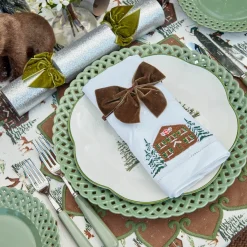 Mrs. Alice Chocolate Brown Napkin Bows (Set of 4)< Napkin Rings & Bows | Under £50