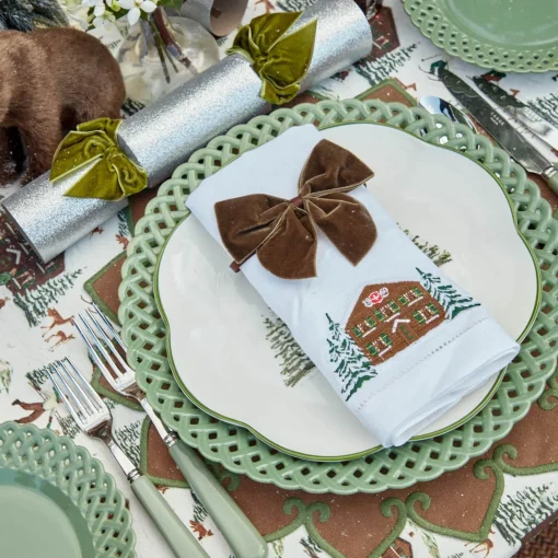 Mrs. Alice Chocolate Brown Napkin Bows (Set of 4)< Napkin Rings & Bows | Under £50