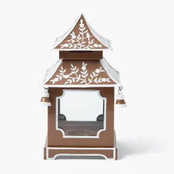 Mrs. Alice Chocolate  Chinoiserie Pagoda Lantern< Pagodas & Lanterns
