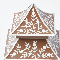 Mrs. Alice Chocolate  Chinoiserie Pagoda Lantern< Pagodas & Lanterns
