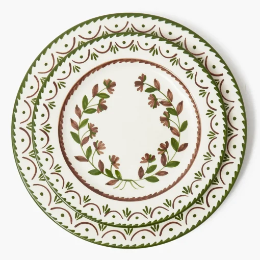 Mrs. Alice Chocolate Josephine Dinner & Starter Plates (Set of  8)< Crockery Sets