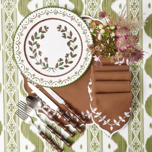 Mrs. Alice Chocolate Josephine Dinner & Starter Plates (Set of  8)< Crockery Sets
