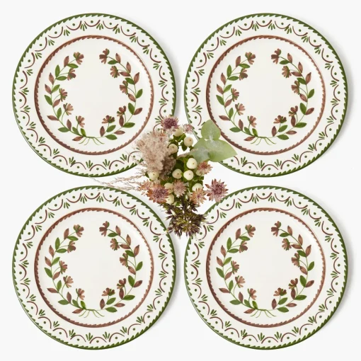 Mrs. Alice Chocolate Josephine Starter Plates (Set of 4)< Starter Plates | Crockery Sets
