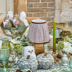 Mrs. Alice Chocolate Lotus Lampshade (18cm)< Lampshades