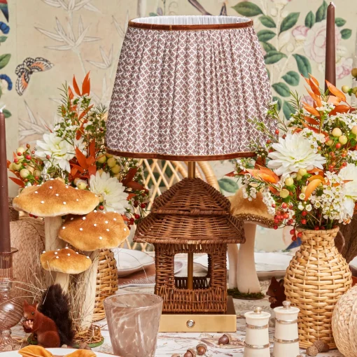 Mrs. Alice Chocolate Lotus Lampshade (30cm)< Lampshades