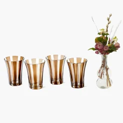 Mrs. Alice Chocolate Positano Glasses (Set of 4)< Glasses