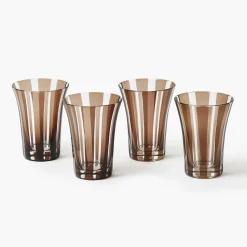 Mrs. Alice Chocolate Positano Glasses (Set of 4)< Glasses