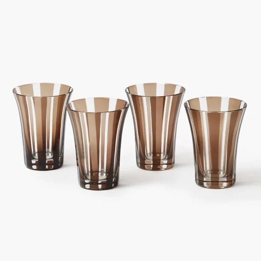 Mrs. Alice Chocolate Positano Glasses (Set of 4)< Glasses