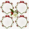 Mrs. Alice Christmas Garland Dinner Plate (Set of 4)< Dinner Plates | Crockery Sets