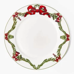 Mrs. Alice Christmas Garland Dinner Plate< Dinner Plates