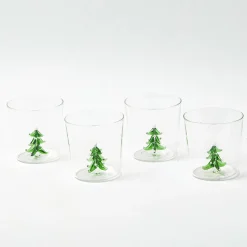 Mrs. Alice Christmas Tree Glasses (Set of 4)< Glasses