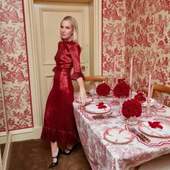 Mrs. Alice Claudette Toile Tablecloth< Tablecloths