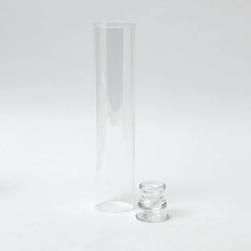 Mrs. Alice Claudia Glass Hurricane Candle Holder (Pair)< Summer Glassware | Summer Candleware
