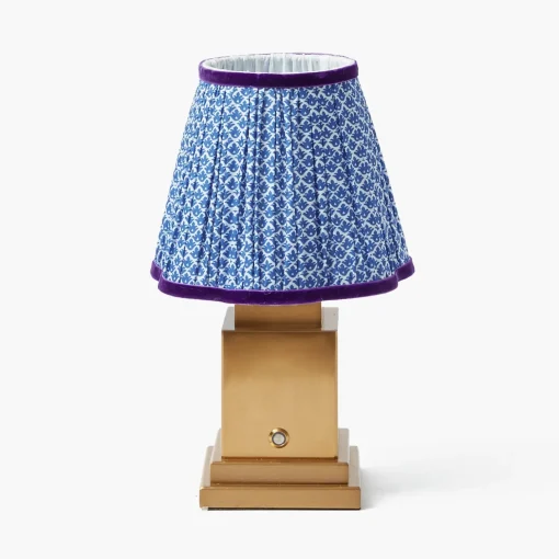 Mrs. Alice Cobalt & Purple Lotus Lampshade (18cm)< Lampshades