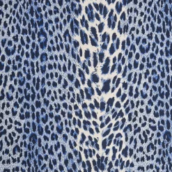 Mrs. Alice Cobalt Blue Leopard Fabric< Serena Fresson Fabrics