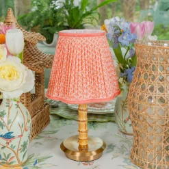 Mrs. Alice Coral Lotus Lampshade (18cm)< Lampshades