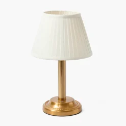 Mrs. Alice Corinthian Rechargeable Lamp with Cream Shade (22cm)< Rechargeable Table Lamps