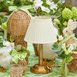 Mrs. Alice Corinthian Rechargeable Lamp with Cream Shade (22cm)< Rechargeable Table Lamps