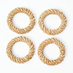 Mrs. Alice Corn Wreath with Mustard Velvet Bow (Set of 4)< Autumn Decorations