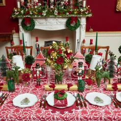 Mrs. Alice Cranberry Pheasant Tablecloth< Tablecloths