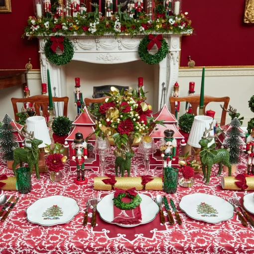 Mrs. Alice Cranberry Pheasant Tablecloth< Tablecloths