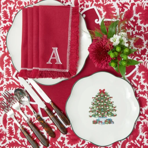 Mrs. Alice Cranberry Pheasant Tablecloth< Tablecloths