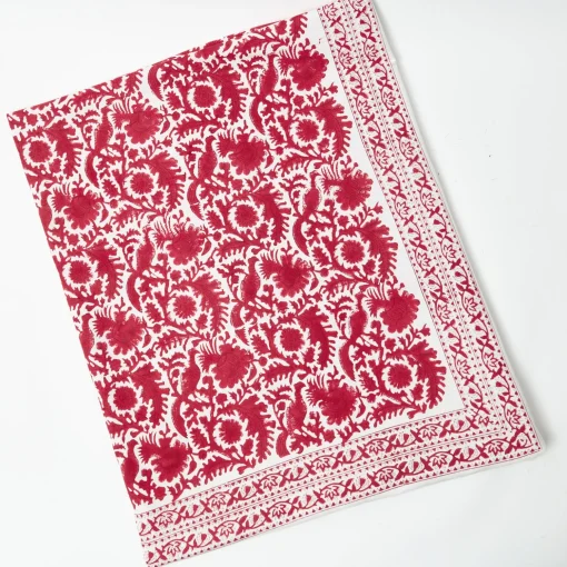 Mrs. Alice Cranberry Pheasant Tablecloth< Tablecloths