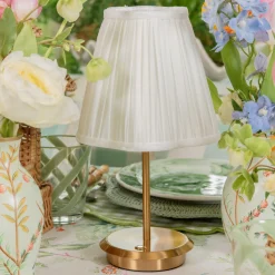 Mrs. Alice Cream Pleated Lampshade (18cm)< Lampshades