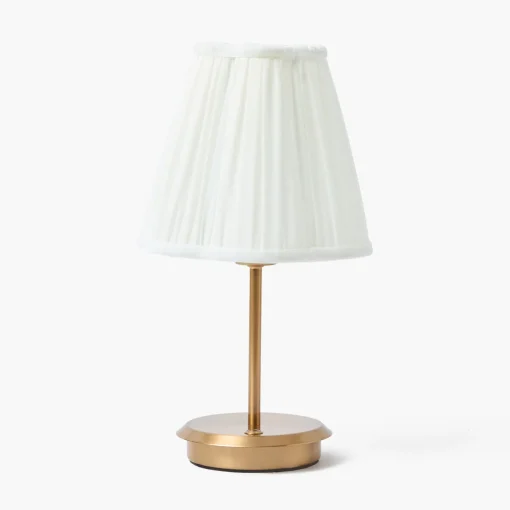 Mrs. Alice Cream Pleated Lampshade (18cm)< Lampshades