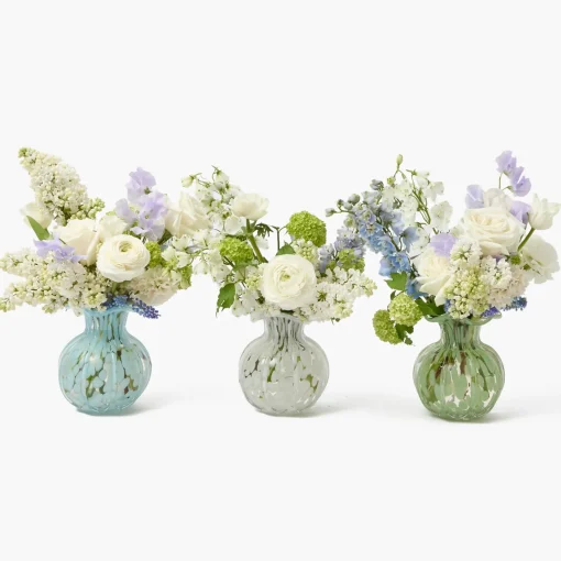 Mrs. Alice Dappled Glass Vases (Set of 3)< Summer Glassware | Vases