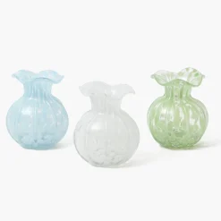 Mrs. Alice Dappled Glass Vases (Set of 3)< Summer Glassware | Vases