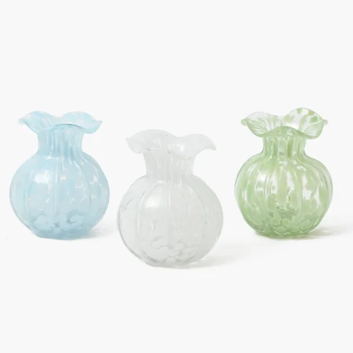 Mrs. Alice Dappled Glass Vases (Set of 3)< Summer Glassware | Vases