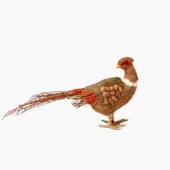 Mrs. Alice Decorative Raffia Pheasant (Pair)< Autumn Decorations