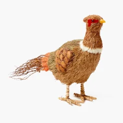 Mrs. Alice Decorative Raffia Pheasant (Pair)< Autumn Decorations